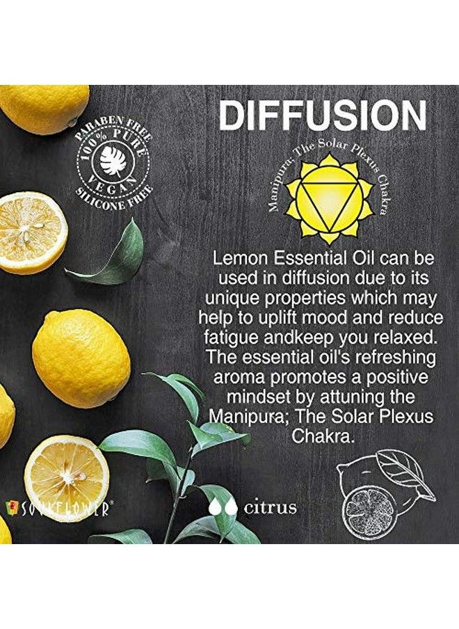 Soulflower - Essential Oil Lavender & Lemon For Moisturizing Skin Acne Healthy Hair Aromatherapy 100% Pure Natural & Undiluted Essential Oil Pack Of 2 - Image 1