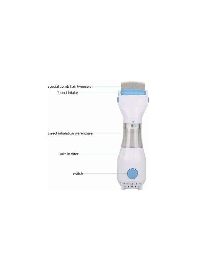 Generic - Electric Head Lice Vacuum Comb - Powerful Lice Removal Treatment , Effective Electric Comb for Head Lice and Nits, Hair Cleaner Tool for Kids and Adults - Image 1