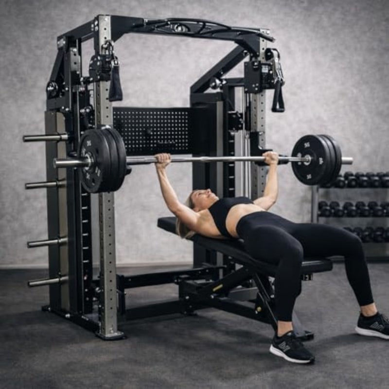 Monster F15 All-in-One Smith Functional Trainer, Heavy Duty Multi-Station Home Gym with Smith Machine, Cable Pulleys, Power Rack, Commercial Strength Training Equipment - Image 5
