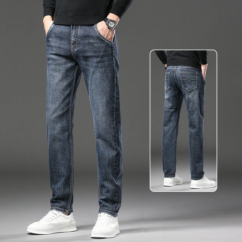 Unisex Classic Denim Jeans Loose Fit Daily Outdoor Wear - Image 1