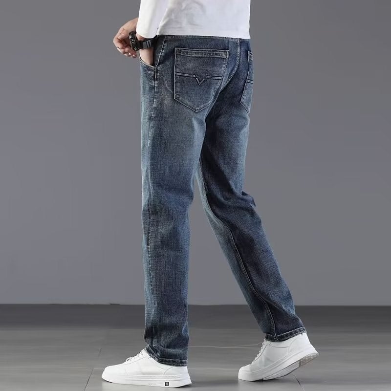 Unisex Classic Denim Jeans Loose Fit Daily Outdoor Wear - Image 5