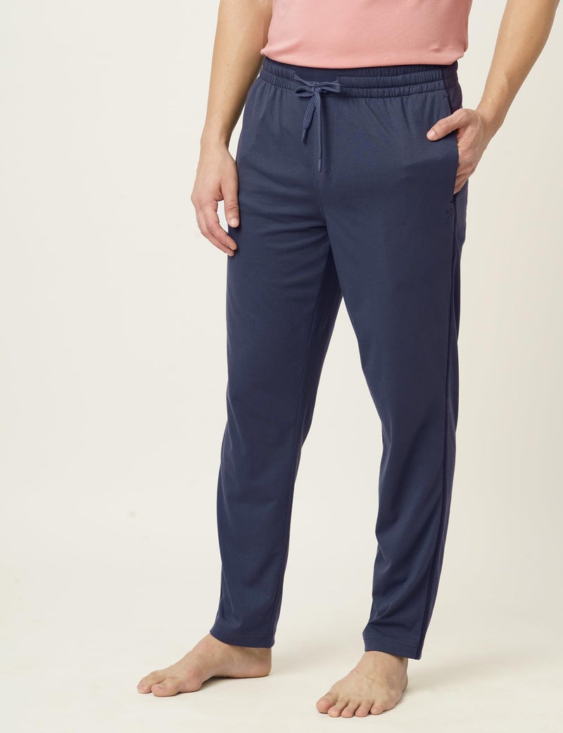 DAMENSCH Mens Regular Fit Statement Jersey Track Pants| Soft Prima Jersey Track Pant for Men-Pack of 1-Mirage Blue-S - Image 5