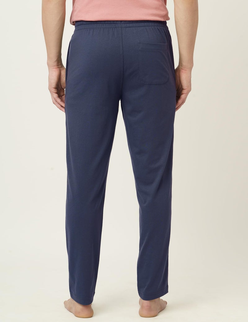 DAMENSCH Mens Regular Fit Statement Jersey Track Pants| Soft Prima Jersey Track Pant for Men-Pack of 1-Mirage Blue-S - Image 4