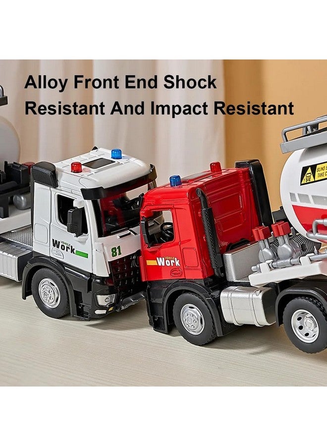 Magicwand شاحنة إسمنت مصنوعة من المعدن مقاس 1:18 مع أبواب قابلة للفتح وأضواء أمامية وخلفية تعمل【عبوة من 1】【أخضر】, للبالغين - Image 5