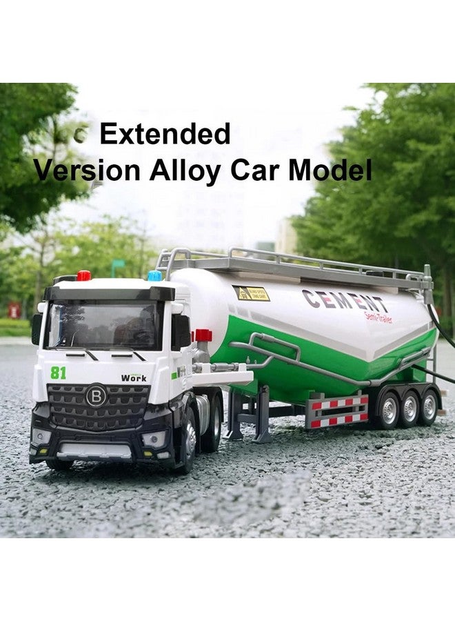 Magicwand شاحنة إسمنت مصنوعة من المعدن مقاس 1:18 مع أبواب قابلة للفتح وأضواء أمامية وخلفية تعمل【عبوة من 1】【أخضر】, للبالغين - Image 3