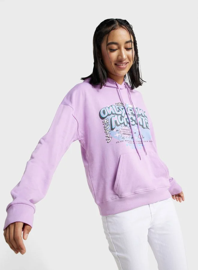 Ginger Graphic Printed Hoodie