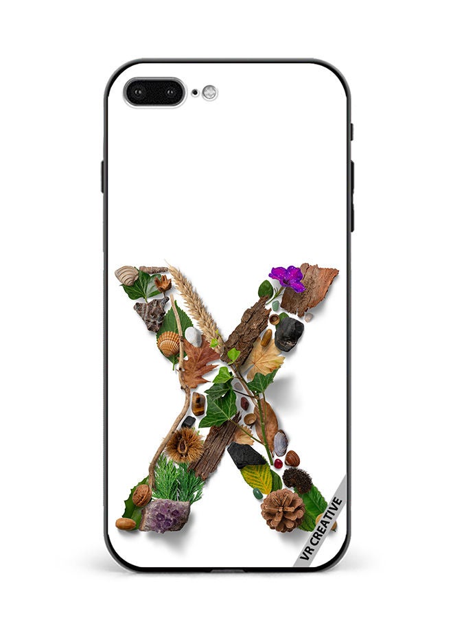 VR CREATIVE Protective Case Cover For Apple iPhone 7 Plus/8 Plus Alphabet X Design Multicolour - Image 1