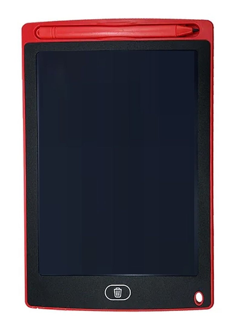 FEND 8.5 Inch LCD Writing Tablet With With Replaceable Battery and Remove Button Red  - Image 1
