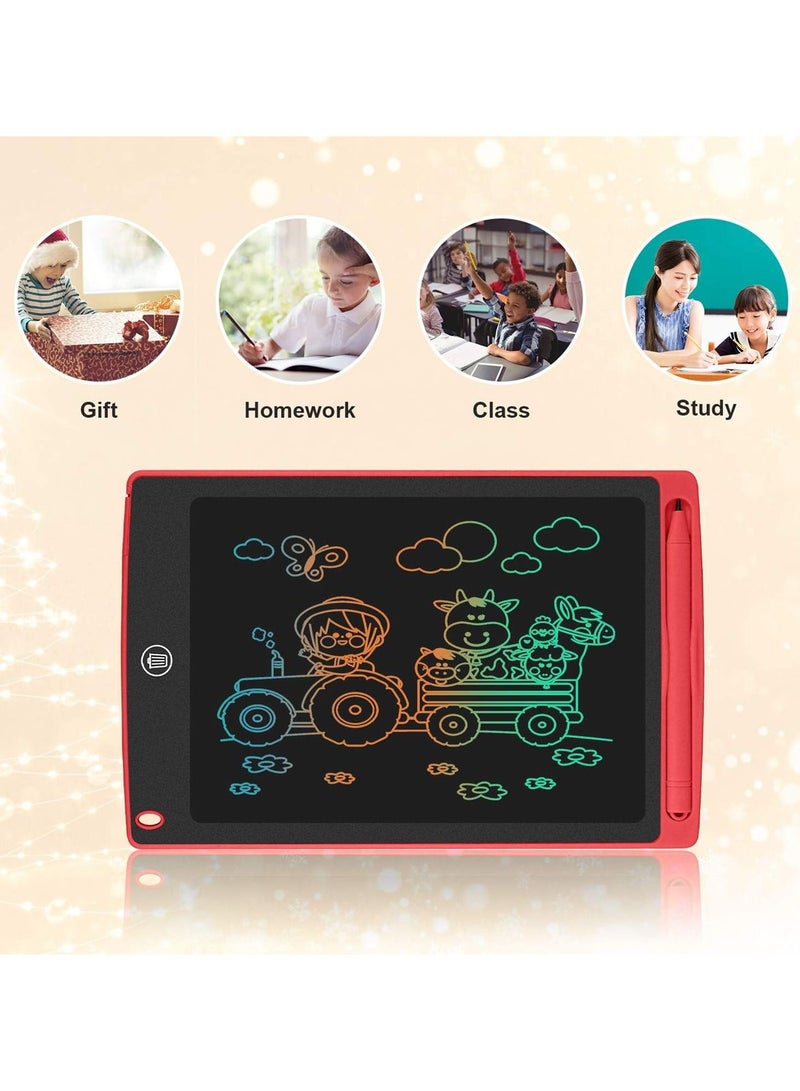 FEND 8.5 Inch LCD Writing Tablet With With Replaceable Battery and Remove Button Red  - Image 3