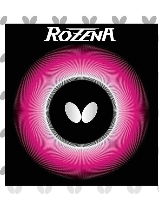 BUTTERFLY Rozena Table Tennis Rubber Inverted Professional Table tennis Rubber Black (1.9mm) 4906901186897 - Image 1