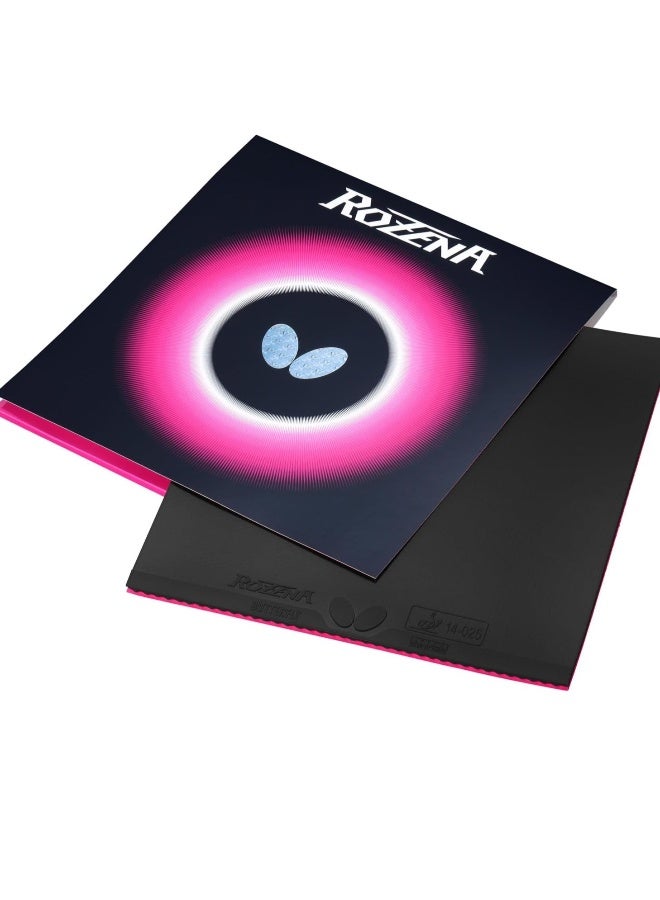 BUTTERFLY Rozena Table Tennis Rubber Inverted Professional Table tennis Rubber Black (1.9mm) 4906901186897 - Image 2