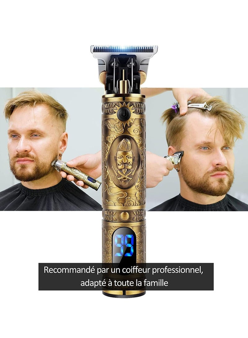 Pick N CLick Professional Men’s Hair Trimmer, Long Hair Trimmer, Beard Trimmer, Cordless Hair Trimmer, Rechargeable, LED Display, Beard Trimmer for Men and Hairdressers. - Image 3