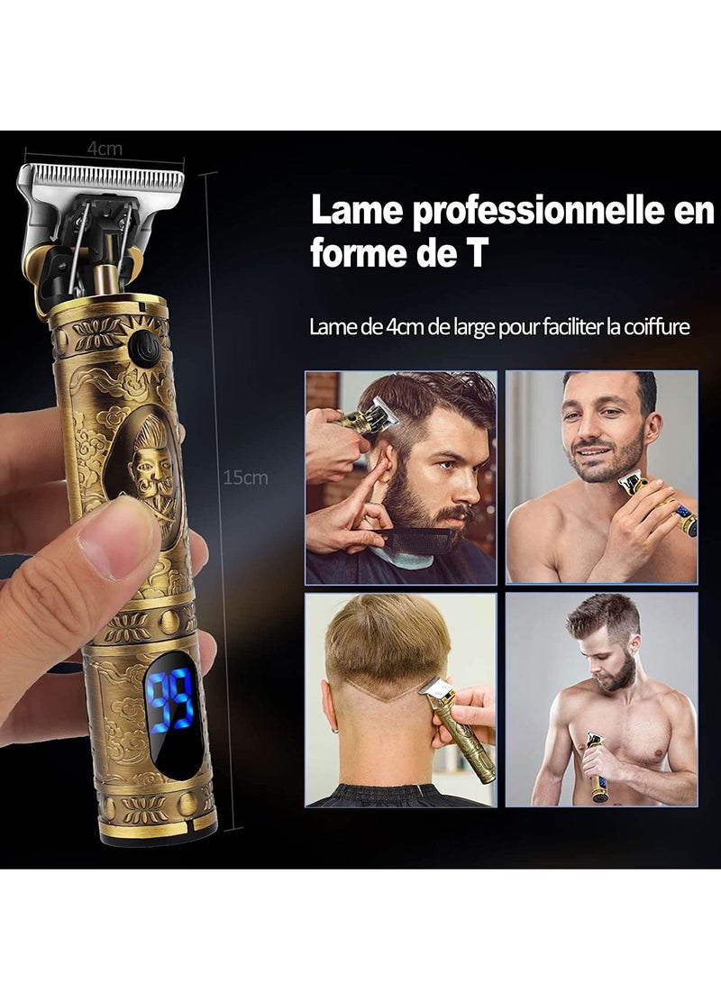 Pick N CLick Professional Men’s Hair Trimmer, Long Hair Trimmer, Beard Trimmer, Cordless Hair Trimmer, Rechargeable, LED Display, Beard Trimmer for Men and Hairdressers. - Image 1