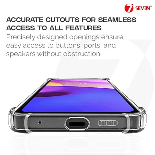 7-Seven 7SEVEN® Back Cover for Motorola E40 Transparent Mobile Back Case Shock Proof Design Camera Edges Protection Crystal Clear Phone Case Silicon Soft TPU and Flexible Bumper Phone Cover - Image 3