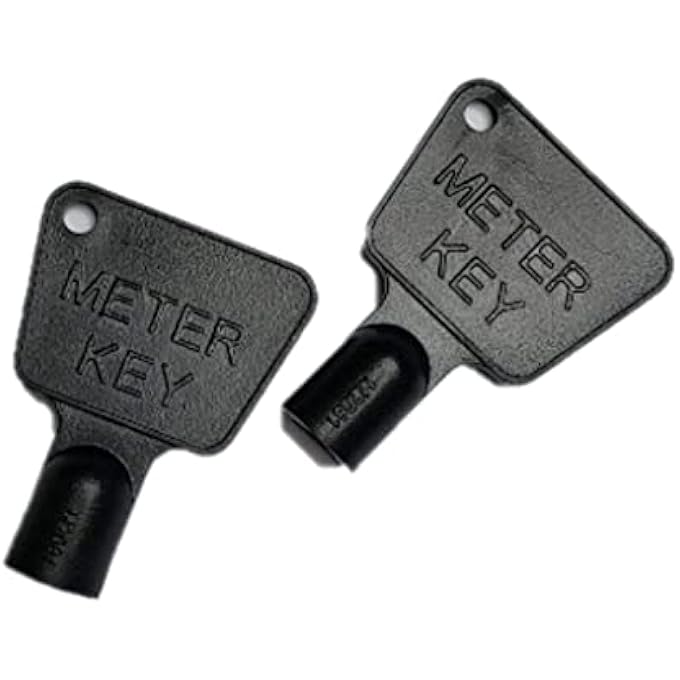 ELECTRIC METER GAS UTILITY METER BOX KEY - PACK OF 2 BLACK