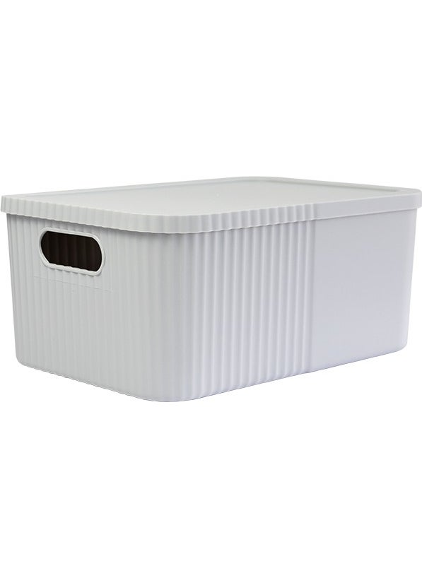 Devigo 3 Pieces 12 Liter Multi-Purpose Large Storage Box with Lid - Toy, Cosmetics Personal Item Organizer  - Image 2