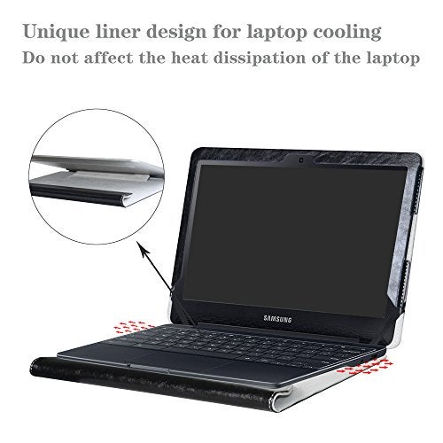 Alapmk Protective Case Cover for Samsung Chromebook 4 XE310XBA & Chromebook 3 XE500C13 & Chromebook 2 XE503C12 XE500C12 11.6" Laptop(Note:Not fit Samsung XE303C12 Series Chromebook),Black - Image 4