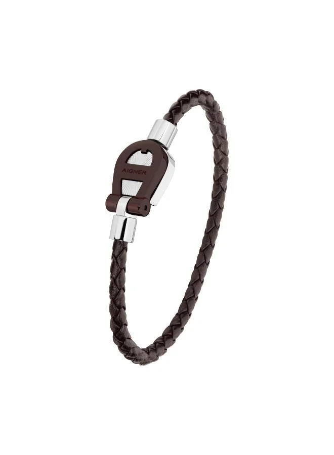 AIGNER Geno Leather Bracelet