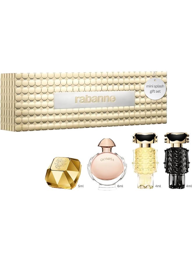 Paco Rabanne Perfume for Women Gift Set Mini Variety - Lady Million, Olympea, Fame Edt, Fame Parfum - Image 1