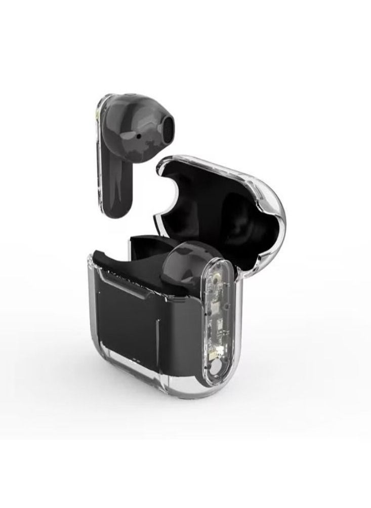Dream Zone - New Pro12 Wireless Bluetooth Headset Transparent Bin Tws Esports Gaming Low Delay Noise Reduction Black - Image 1