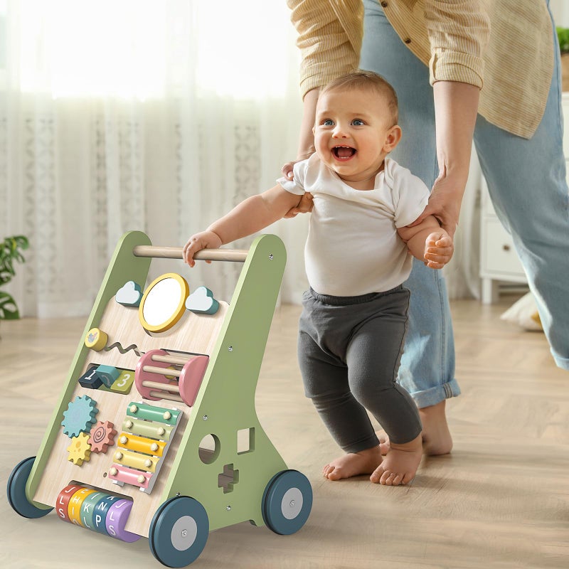 Bautia Wooden Baby Walker, Montessori Walker for Babies 12 Months, Push Walking Toys for 1 Year Old Learning to Walk - Image 5