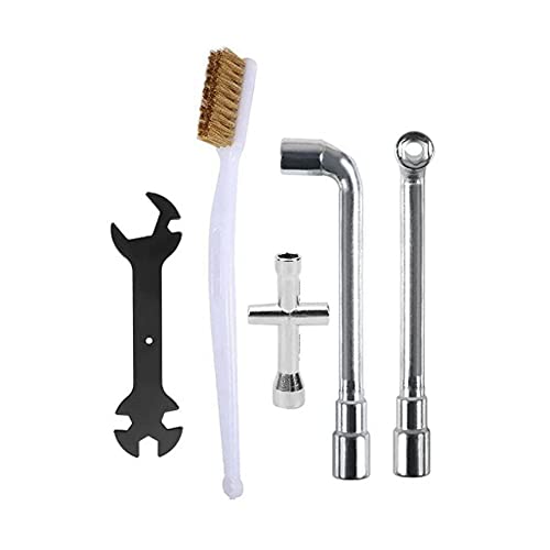 TESSERACT 3D Printer Cleaning Tool Kit | Maintenance Kit for 3D Printer Hotend | Nozzle Changing Tool Set (Quantity 1, Contains- MK8 MK10 Wrench + Mini Cross Socket + Nozzle Brush + 6mm 7mm L Spanner) - Image 1