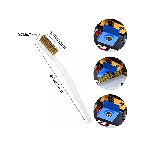 TESSERACT 3D Printer Cleaning Tool Kit | Maintenance Kit for 3D Printer Hotend | Nozzle Changing Tool Set (Quantity 1, Contains- MK8 MK10 Wrench + Mini Cross Socket + Nozzle Brush + 6mm 7mm L Spanner) - Image 3