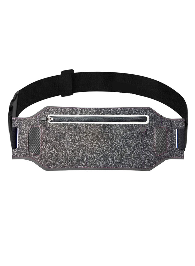 Barakah Super Slim Running Belt, Water Resistant Money Belt, Ultra Light Bounce Free Waist Pouch, Runners Belt Pocket, Money Card Holder for Running Jogging Gym Fitness Cycling Hiking - Image 1