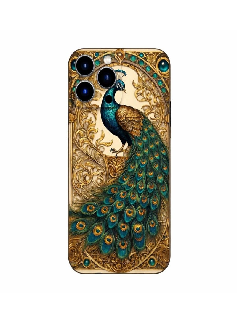 Peacock Design Case Cover, Hard PC Shield Matte Finish,For iPhone 16 Pro Max - Image 1