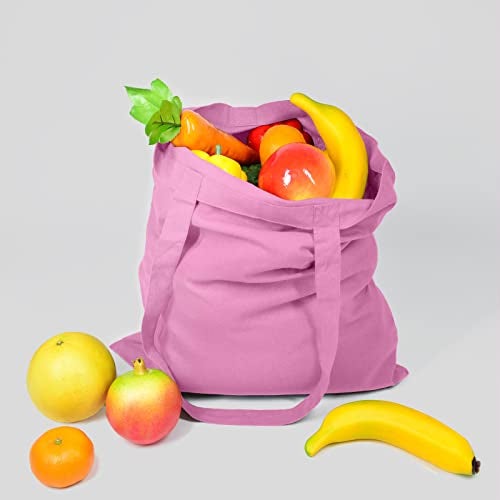 NPBAG 15 Pack 15'' X 16'' Baby Pink Cotton Tote Bags, Blank Bulk Cloth bags with 1pc of PTFE Teflon Sheet - Image 3