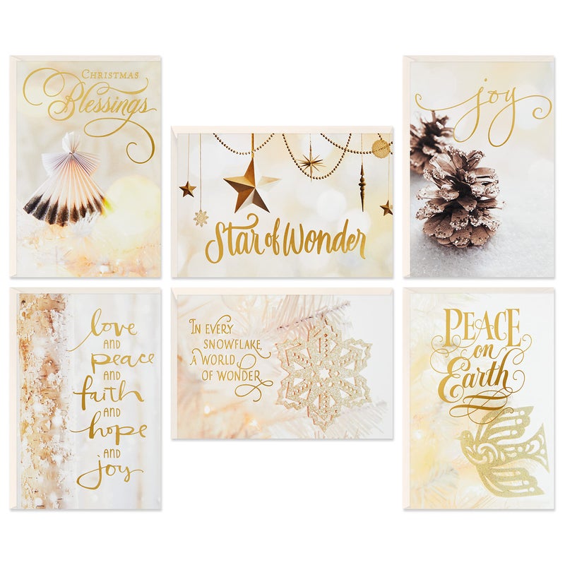 Hallmark Boxed Religious Christmas Cards Assortment  Christmas Blessings (6 Designs  24 Cards with Envelopes) - Image 1