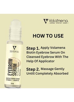 Volamena Biotin Eyebrow Growth Serum For Eyebrow And Eye Lashes With Biotin 10 Ml - pzsku/ZE8A6336602B058DA137EZ/45/_/1735567028/354d7865-defd-405a-9ab5-3dd81ee80c60