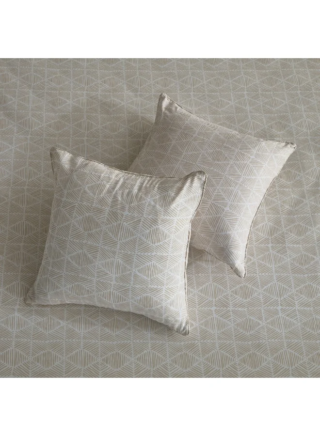 Home Box Madison Burnley 5-Piece Cotton Printed Super King Comforter Set - 240x240 cm