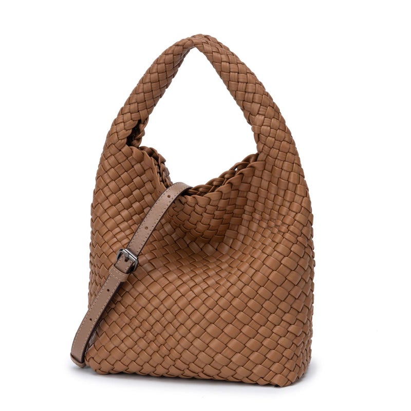 Niche Hand-Woven Hand-Woven Bag, Versatile Mother-In-Law Bag, Textured One-Shoulder Armpit Vegetable Basket, Bucket Bag - Image 1