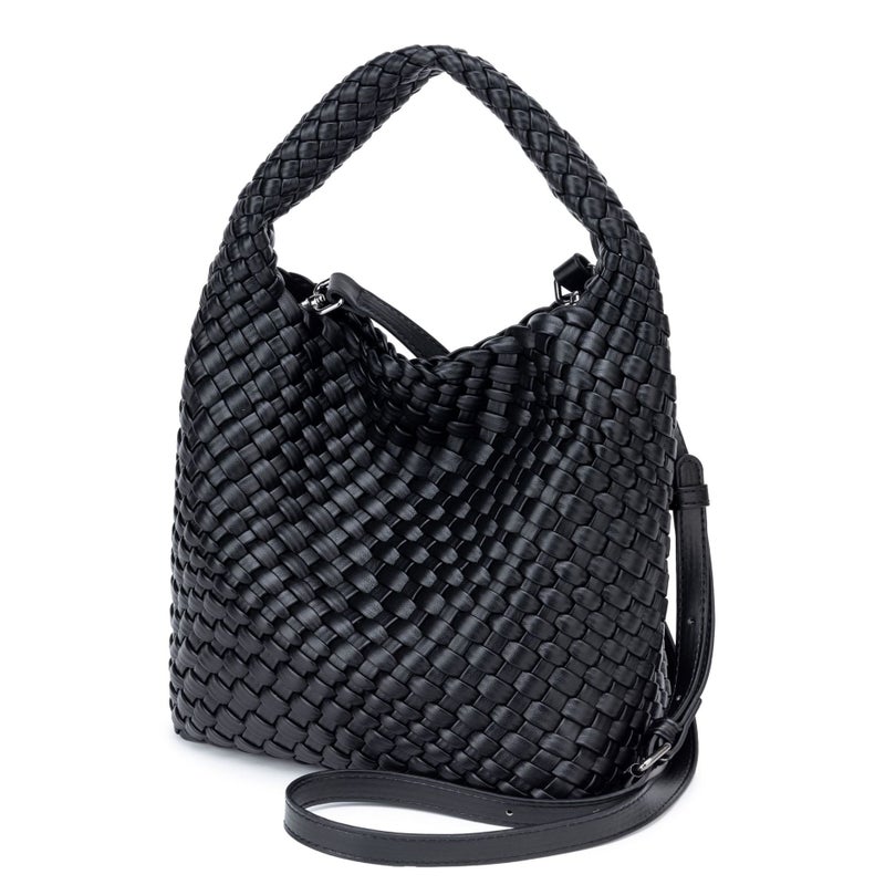 Niche Hand-Woven Hand-Woven Bag, Versatile Mother-In-Law Bag, Textured One-Shoulder Armpit Vegetable Basket, Bucket Bag - Image 3