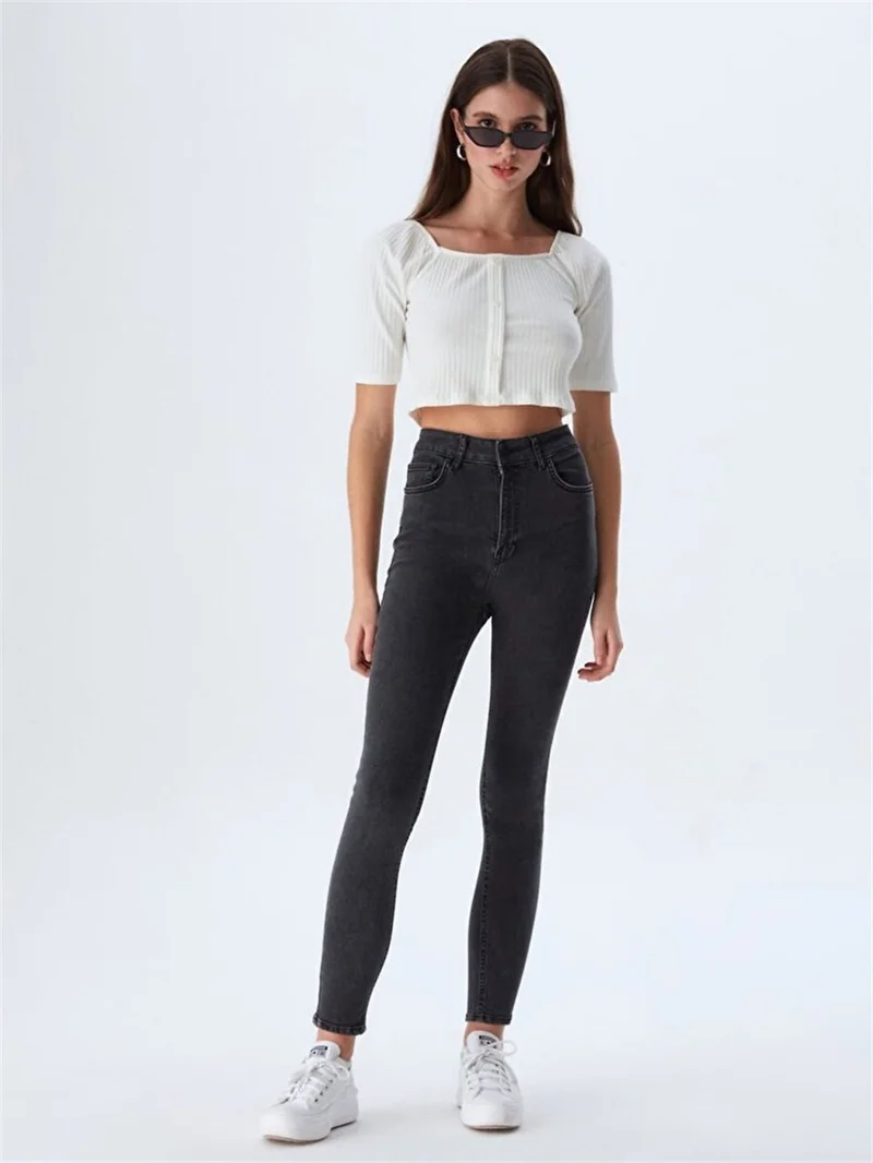 Marcella x High Waist Skinny Trousers