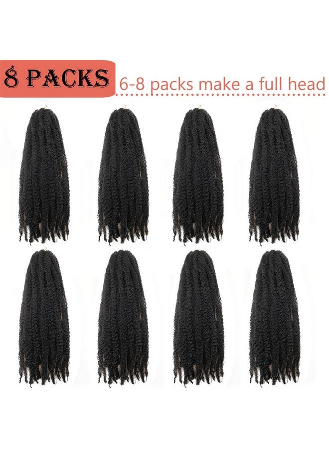 8 Packs Marley Twist Braiding Hair 24 Inches MarleyTwist Hair Long Cuban Twist Hair Marley Afro Kinky Curly Twist Faux Locs Crochet Hair Synthetic Marley Hair Extensions