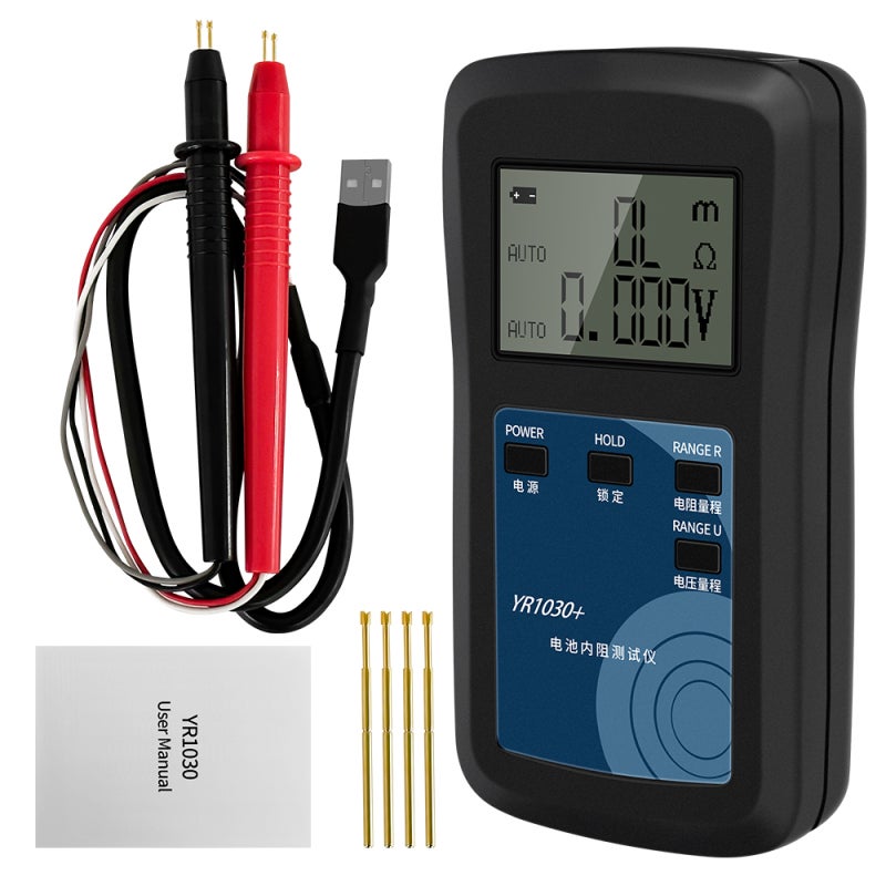 Battery Internal Resistance Tester: True 4-Wire AC Sinusoidal Measurement - Dual Test Modes Lithium Battery Internal Resistance Tester for Lithium Battery Detection & Grouping - Image 1