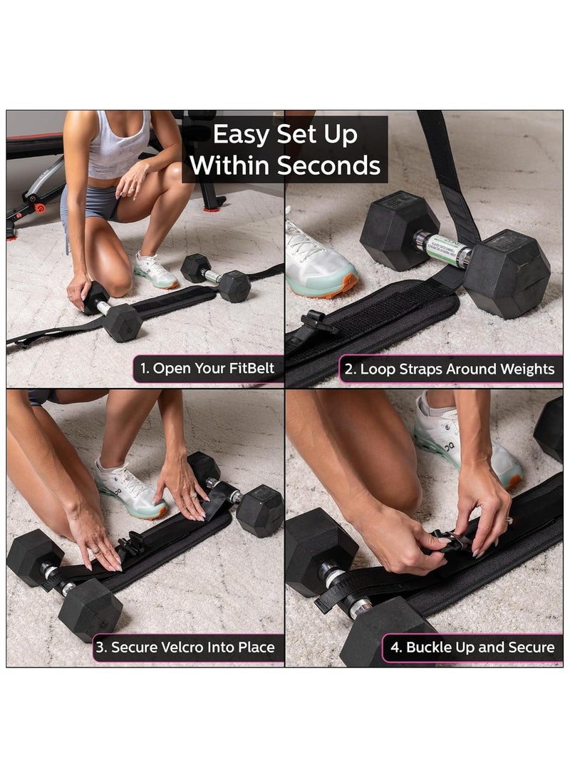 Generic Exercise Hip Thrust Belt - Glute Trainer with Extra Padding for Home Workouts - Fully Adjustable Hip Thrust Belt for Dumbbells - Booty Builder & Glute Sculpting Equipment  - Image 3