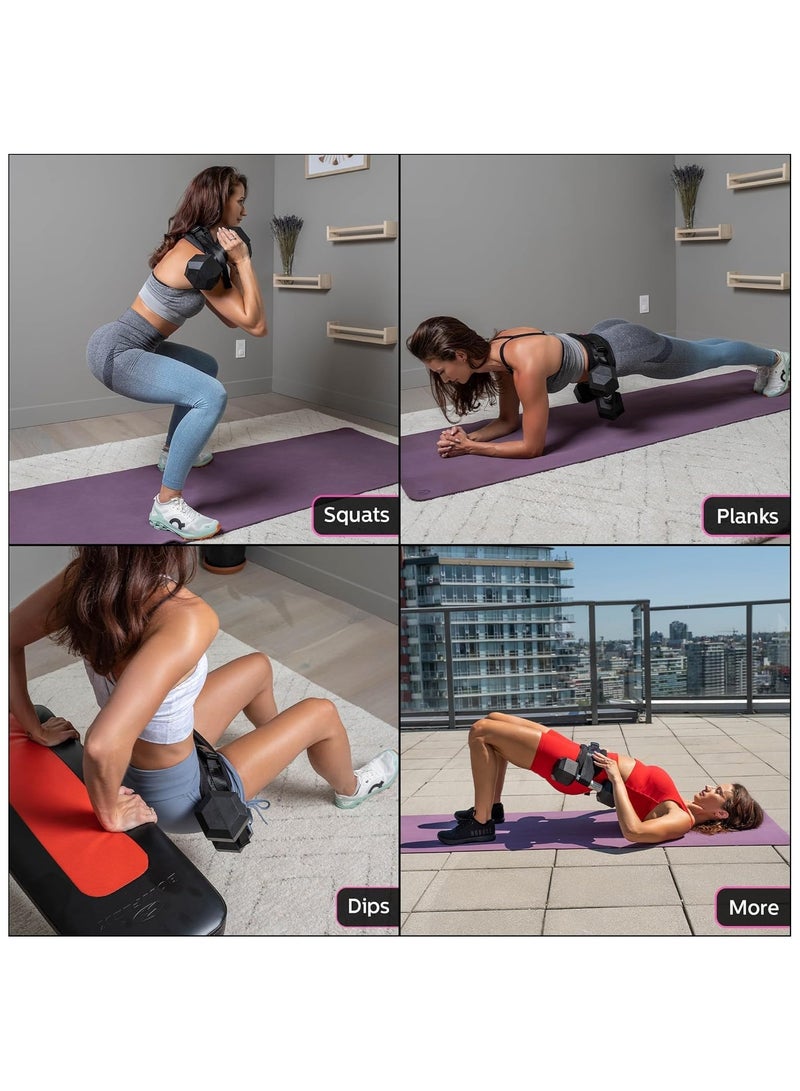 Generic Exercise Hip Thrust Belt - Glute Trainer with Extra Padding for Home Workouts - Fully Adjustable Hip Thrust Belt for Dumbbells - Booty Builder & Glute Sculpting Equipment  - Image 4