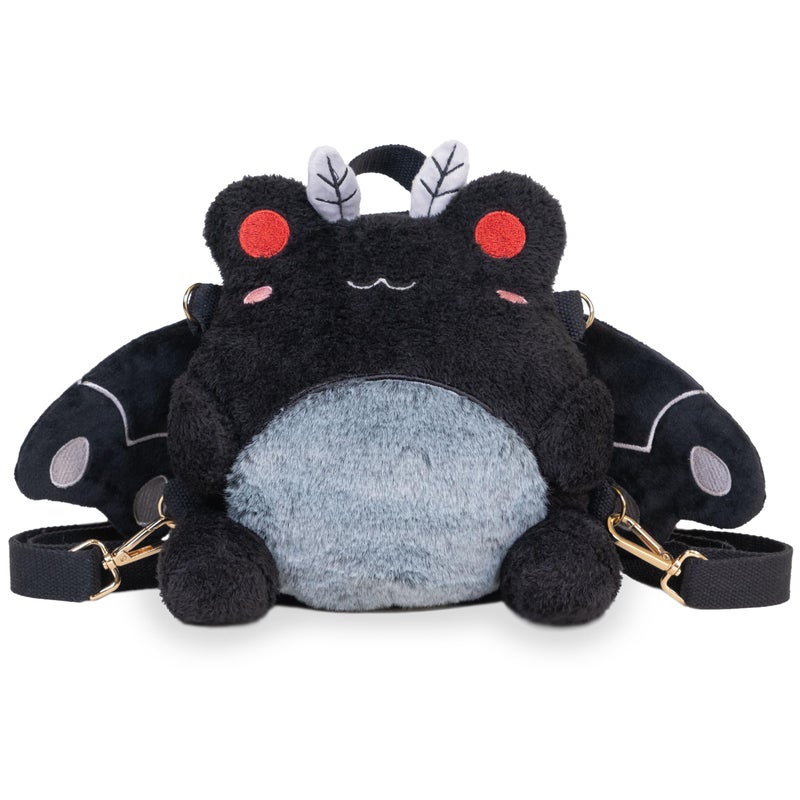 Cuddle Barn Plushgoals - Mothman Wawa Backpack Stuffed Animal Kawaii Cute Fuzzy Plush Bag Crossbody  9 Inches - Image 1