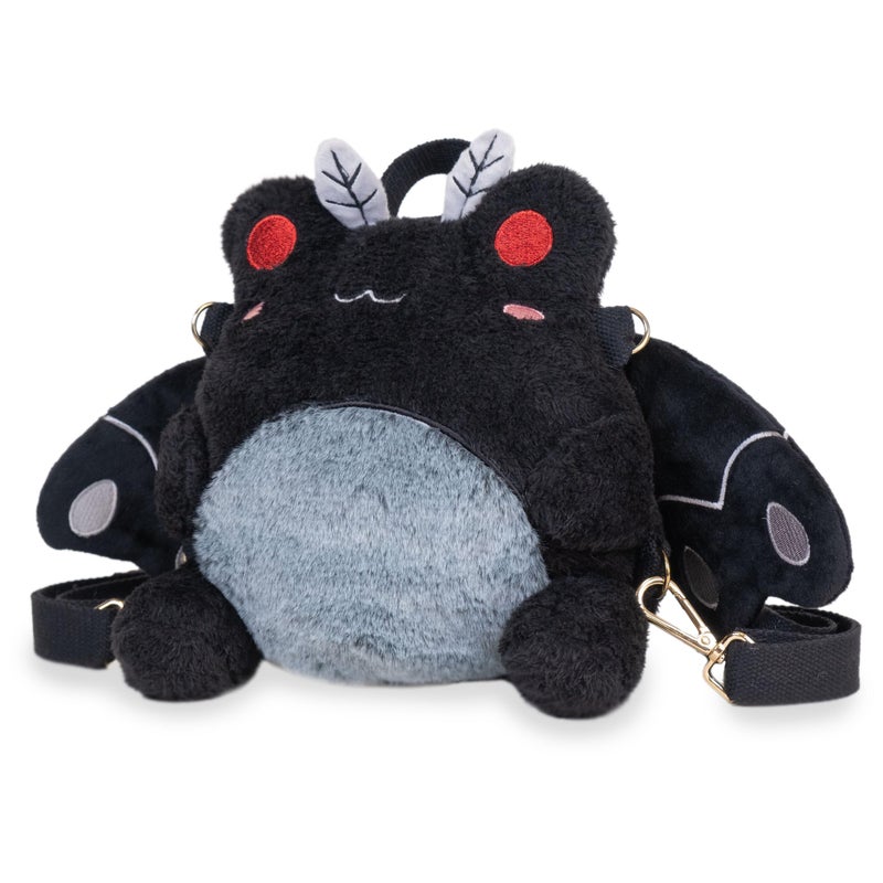 Cuddle Barn Plushgoals - Mothman Wawa Backpack Stuffed Animal Kawaii Cute Fuzzy Plush Bag Crossbody  9 Inches - Image 2