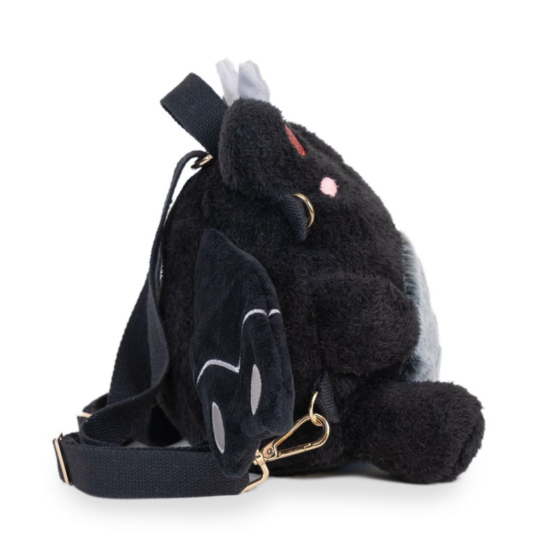 Cuddle Barn Plushgoals - Mothman Wawa Backpack Stuffed Animal Kawaii Cute Fuzzy Plush Bag Crossbody  9 Inches - Image 5