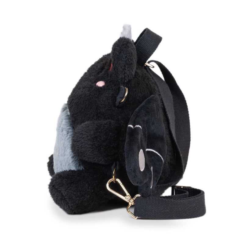 Cuddle Barn Plushgoals - Mothman Wawa Backpack Stuffed Animal Kawaii Cute Fuzzy Plush Bag Crossbody  9 Inches - Image 3