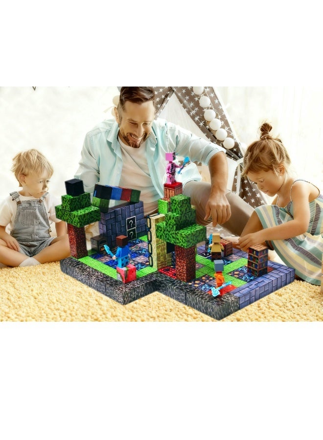 190PCS Magnetic Blocks for Boys & Girls Toys for Toddlers Gifts for 3+Years Old Kids 2CM Magnet Cubes Classroom Must Haves Construction Toys - Image 4