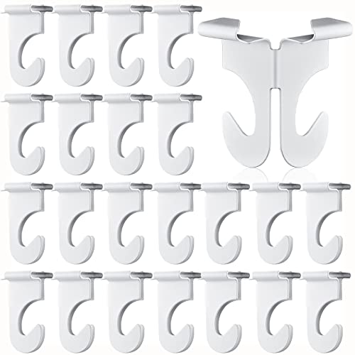 Hotop 20 Pieces Drop Ceiling Hooks for Classrooms Hanging Stainless Steel Hanger T-bar Track Clip Suspended Track Ceiling Tile Clips Hook for Classroom, Office, Home Halloween Xmas Decorations - Image 1