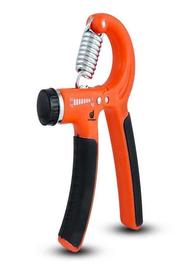 Dr Yonimed Plastic Adjustable Hand Grip Strengthener,Hand Gripper for Men & Women Hand Excerciser 5kg to 60kg for Forearm,Wrist & Hand Exercise|Ideal for Gym,Fitness & Rehabilitation Multicolor,Orange - Image 1