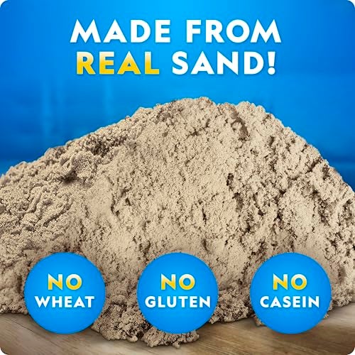 Blue Marble National Geographic Moon Sand - 12 Lbs. with Castle Molds (Natural) - A Fun No Mess Sensory Activity, Kids Fake Sand Play Set, Sensory Bin Filler - Image 5