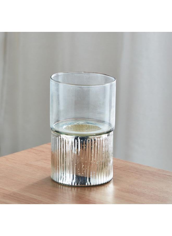 Ribbed Metallic Candleholder 13X13X20 Cm - pzsku/ZE8A6C25E4C7611CC4643Z/45/_/1720281304/667f531d-b99e-48b4-9400-5da4cbfa6ed6