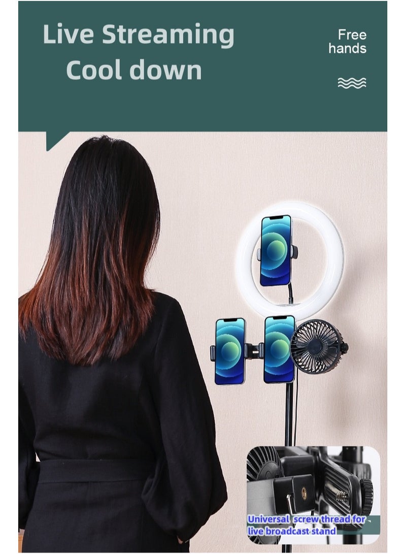 Hiras Portable Fan with Octopus Tripod Clip | USB Rechargeable Handheld Fan for Stroller, Car Seat, Desk & Camping | 3 Speed Quiet Battery Operated Mini Fan with 360° Rotation, Detachable and Hangable - Image 4